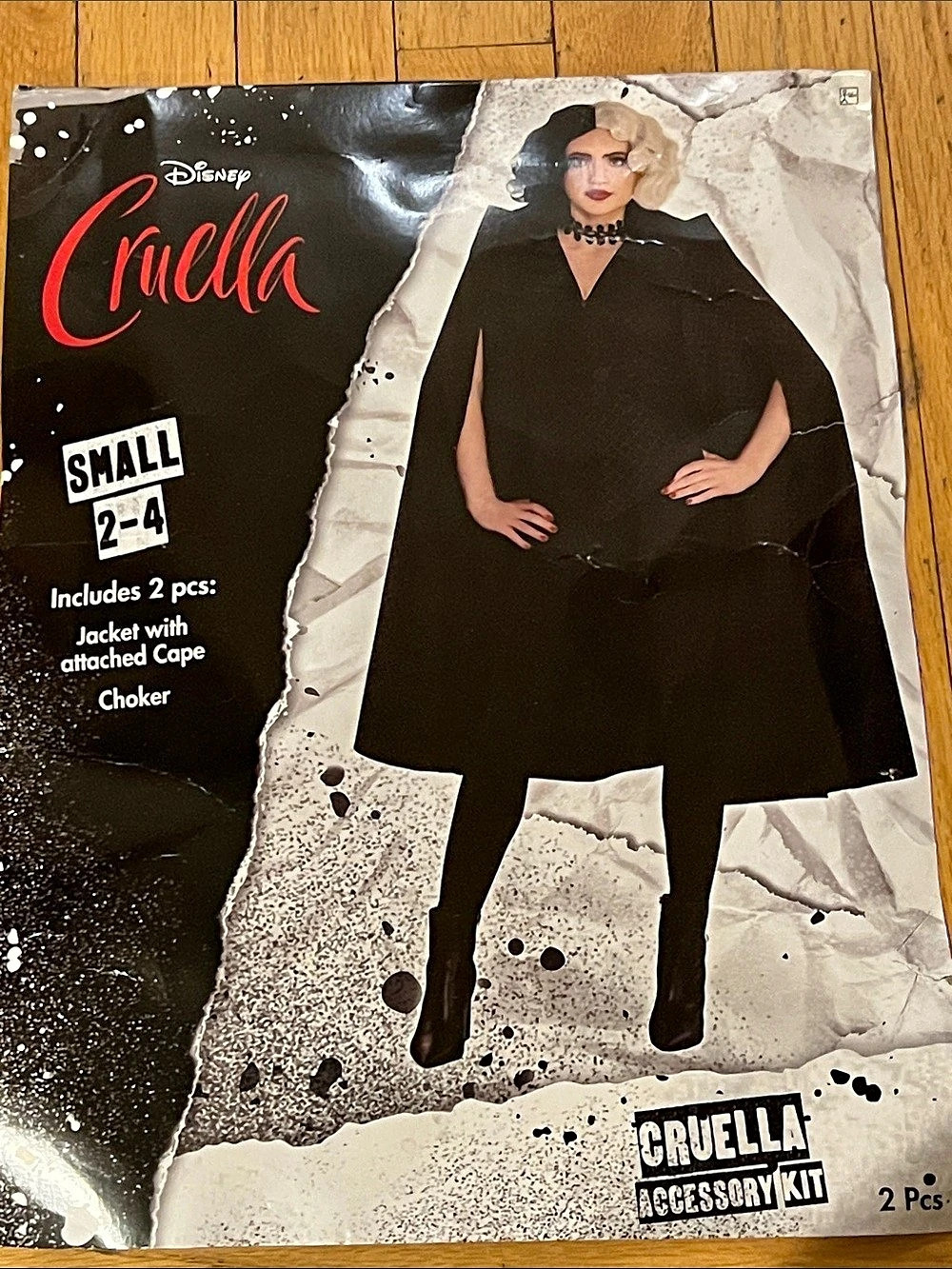 Disney Cruella Halloween Costume Small 2-4